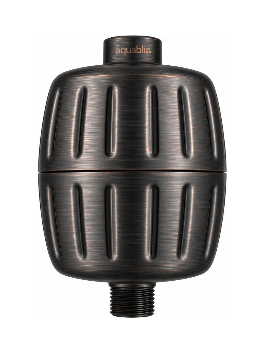 SF500 Daily Essential+ Shower Filter in Oil rubbed bronze on a white background