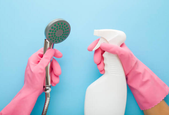 how to clean showerhead