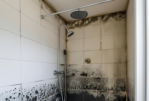how to get rid of black mold in shower