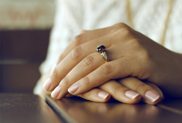 woman healthy nails