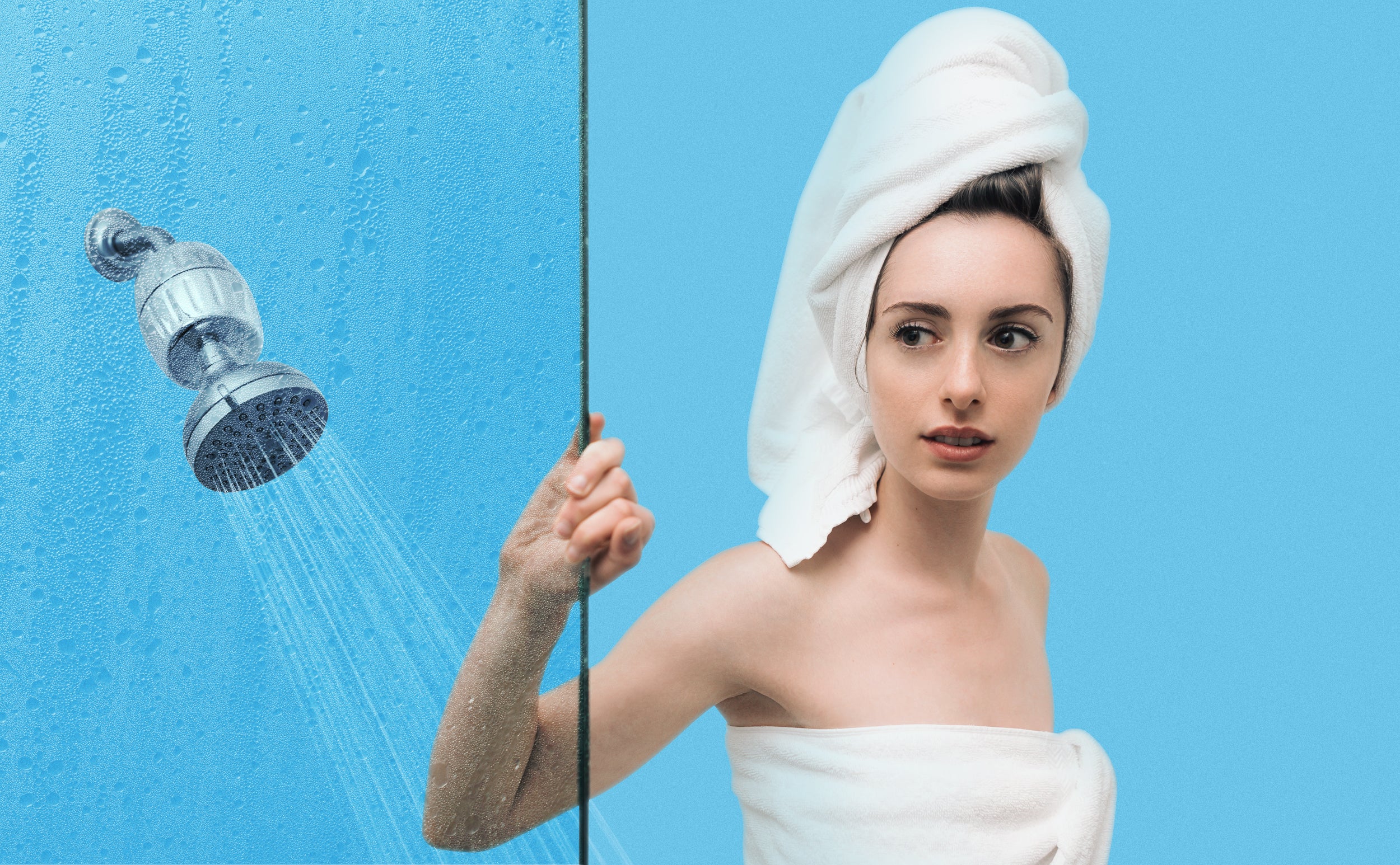 shower with AquaBliss shower filters