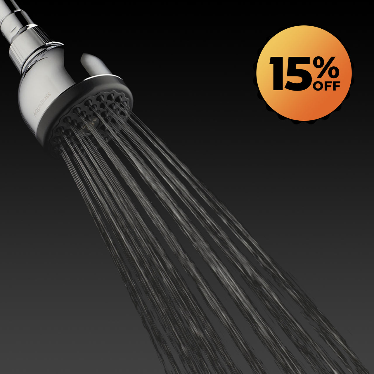 AquaBliss FS100 TurboSpa Ultra High-Pressure Shower Head - Chrome