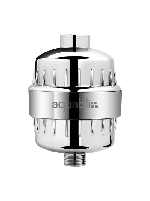 Aquabliss shower filter on a white background 