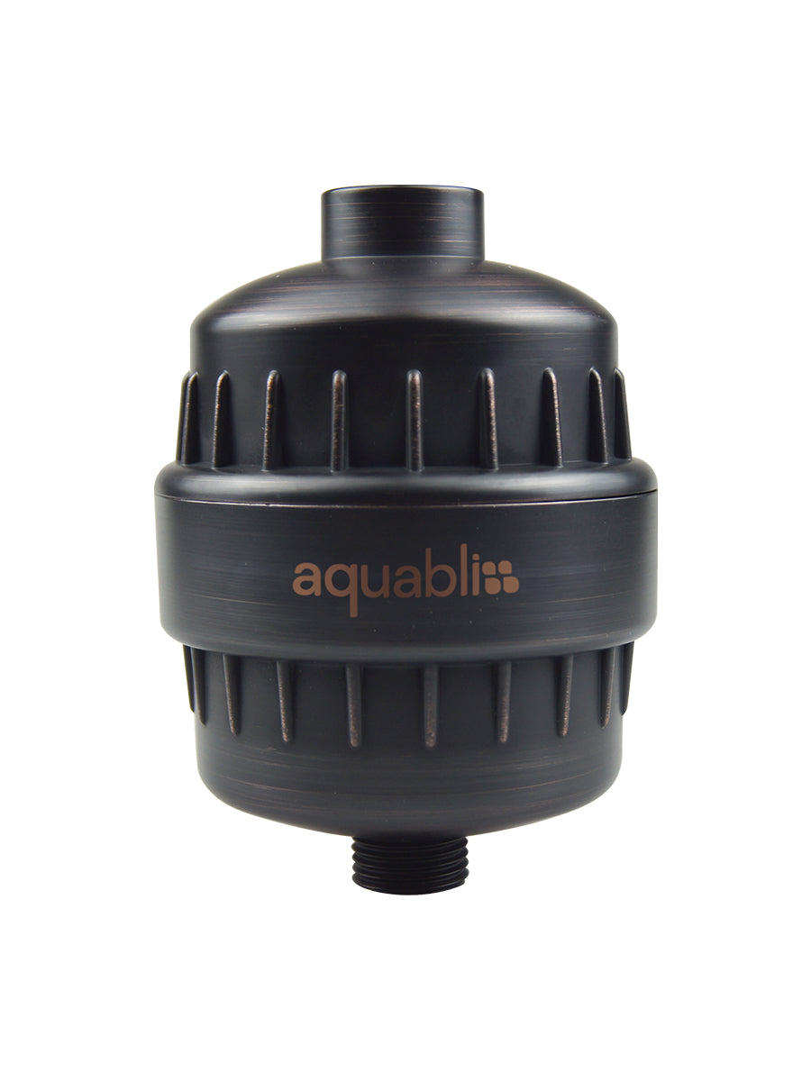 SF100 Daily Revitalize Shower Filter in Oil rubbed bronze on a white background 