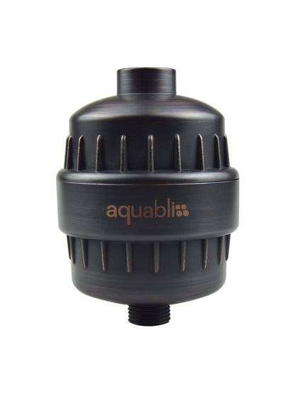 SF100 Daily Revitalize Shower Filter in Oil rubbed bronze on a white background 