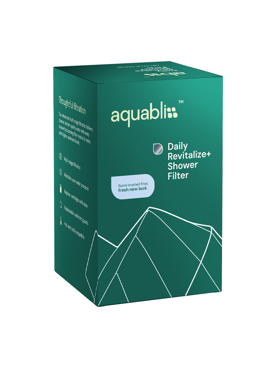 Daily Revitalize Shower Filter box on a white background 