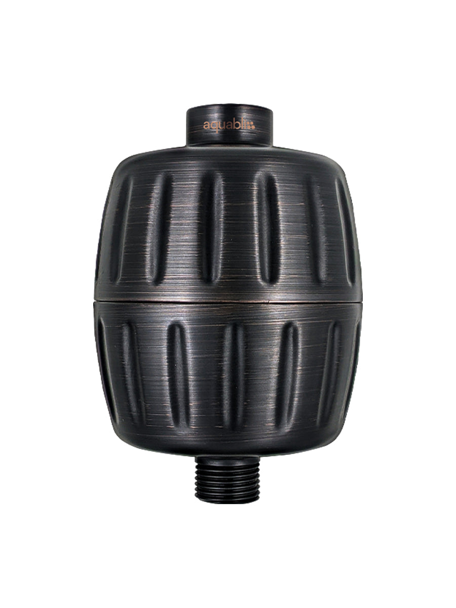 SF500 Daily Essential+ Shower Filter in Oil rubbed bronze on a white background 