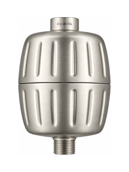 SF500 Daily Essential+ Shower Filter in brushed nickel  on a white background 