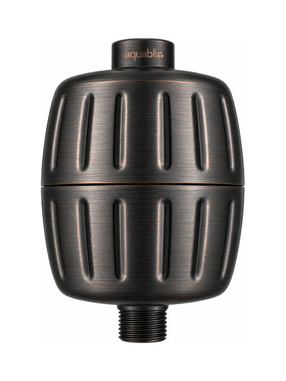 SF500 Daily Essential+ Shower Filter in Oil rubbed bronze on a white background