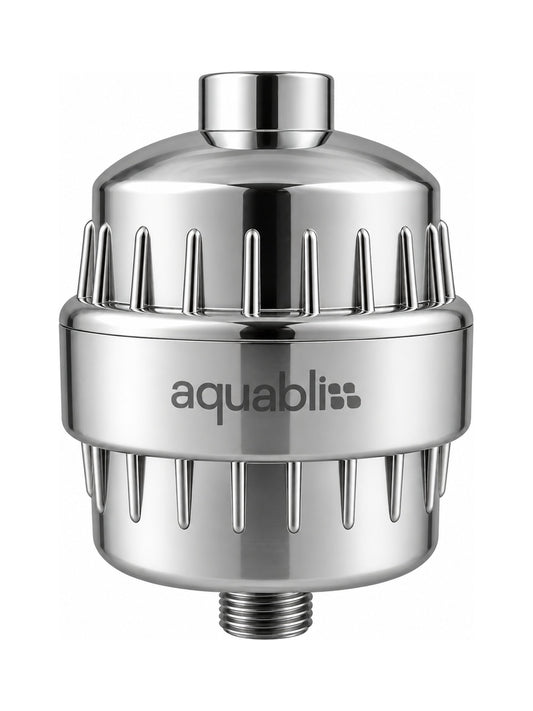 Aquabliss shower filter on a white background 