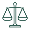 balance icon dark green