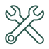 installation icon dark green