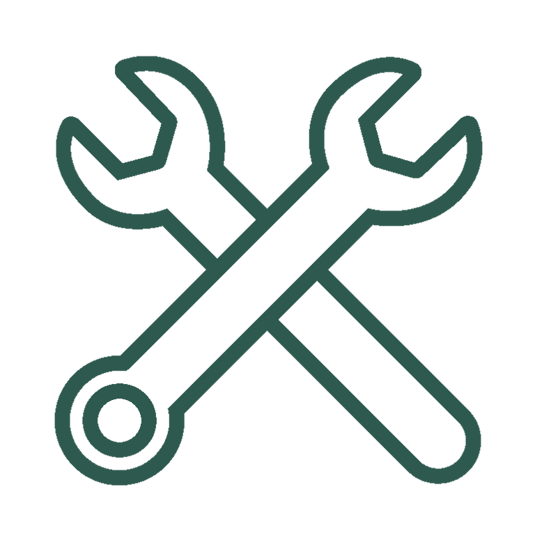 installation icon dark green