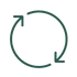 reuse icon dark green