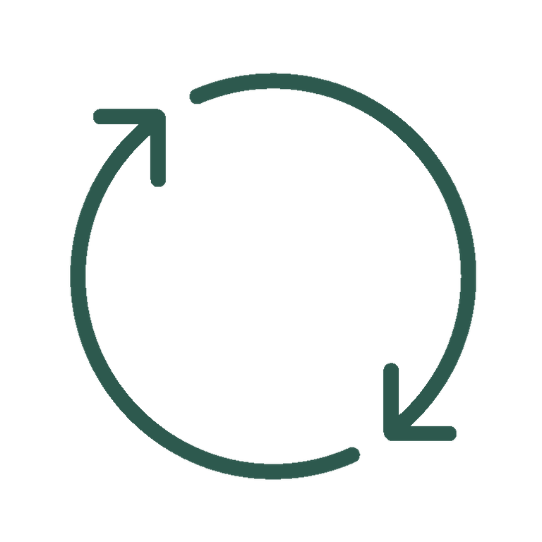 reuse icon dark green