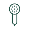 shower head icon dark green