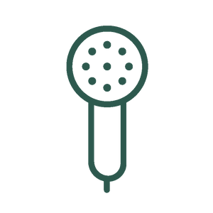 shower head icon dark green