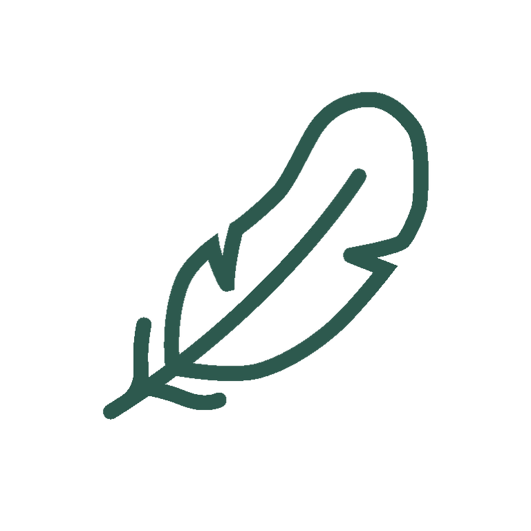soft gentle icon dark green