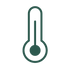 thermometer icon dark green