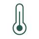 thermometer icon dark green
