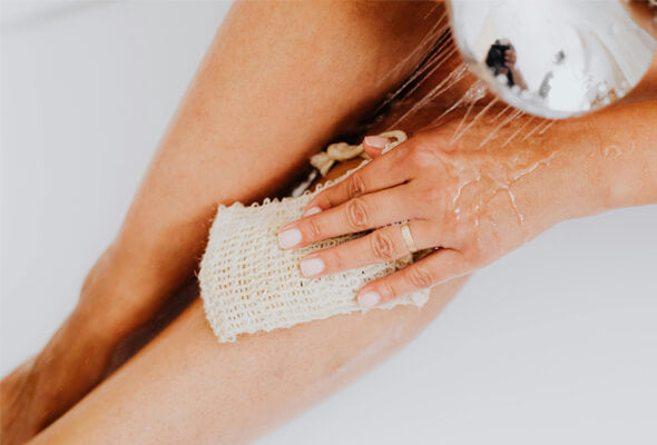 using handheld shower with shower filter for acne