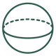 water molecule icon dark green