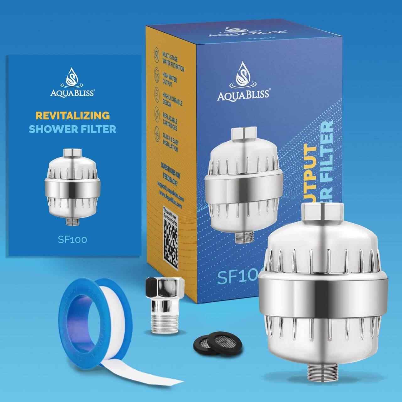 AquaBliss Revitalizing Shower Filter - Chrome (SF100)